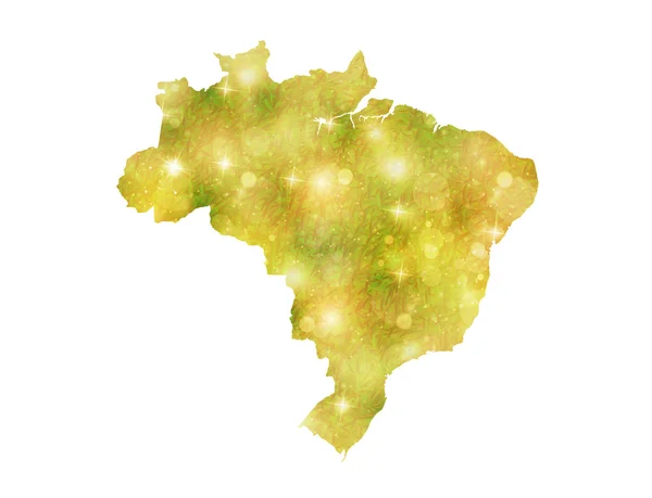 Country map　Brazil — Stockový vektor